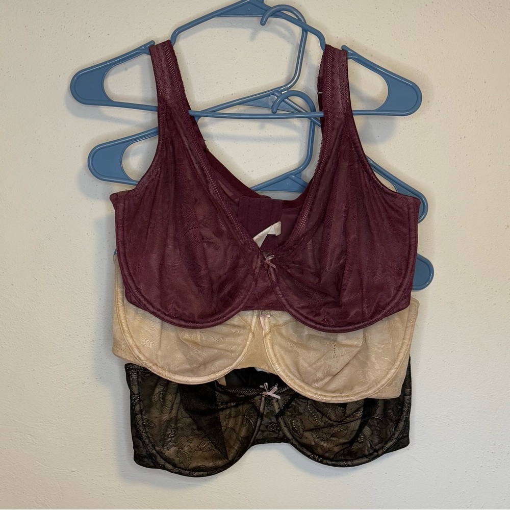 Cacique Modern Lace Unlined Full Coverage Bras (3)